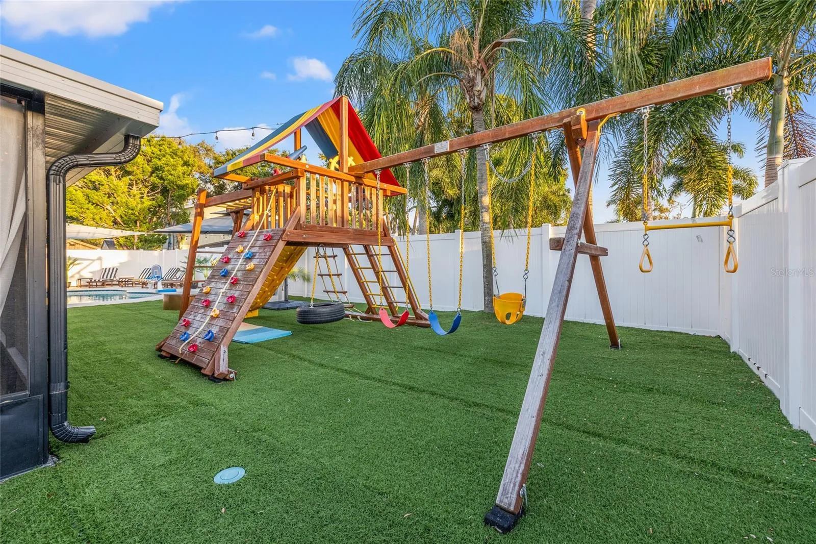 Backyard with Artificial Turf