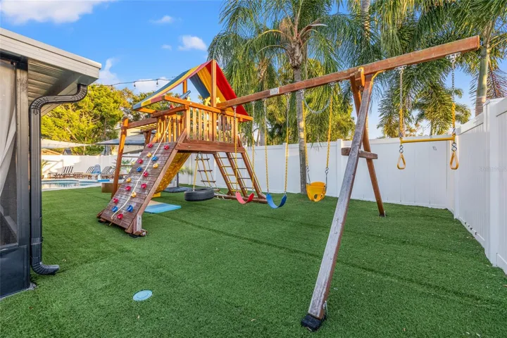 Backyard with Artificial Turf