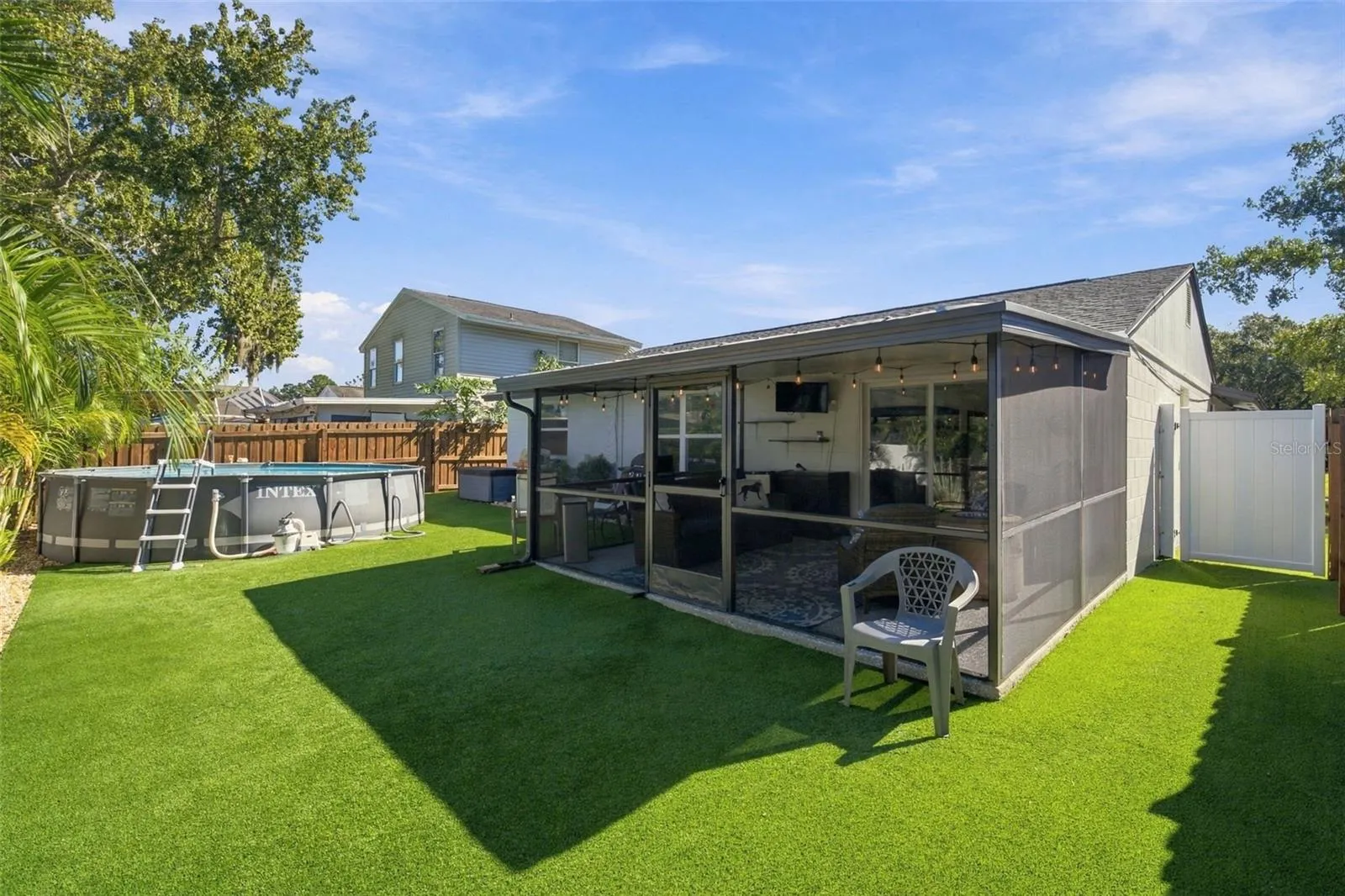 Backyard and lanai