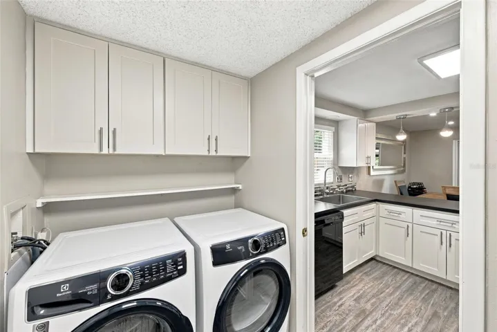 Laundry room to kitchen view