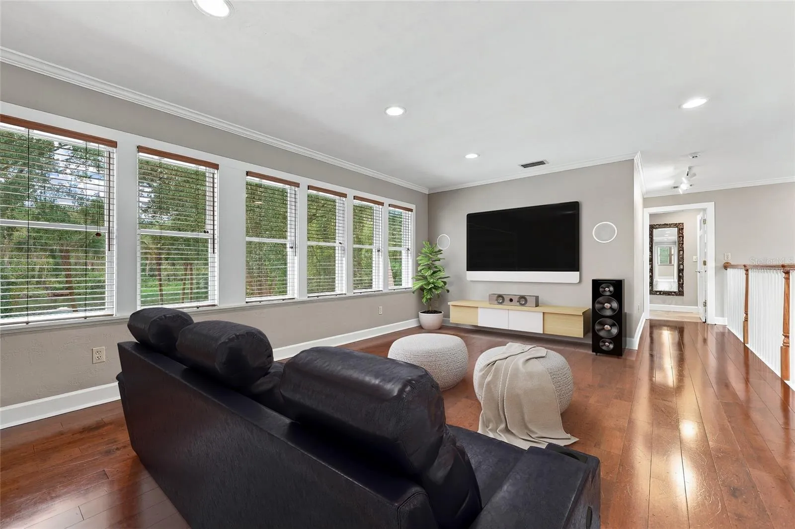 Virtually Staged Open Great Room