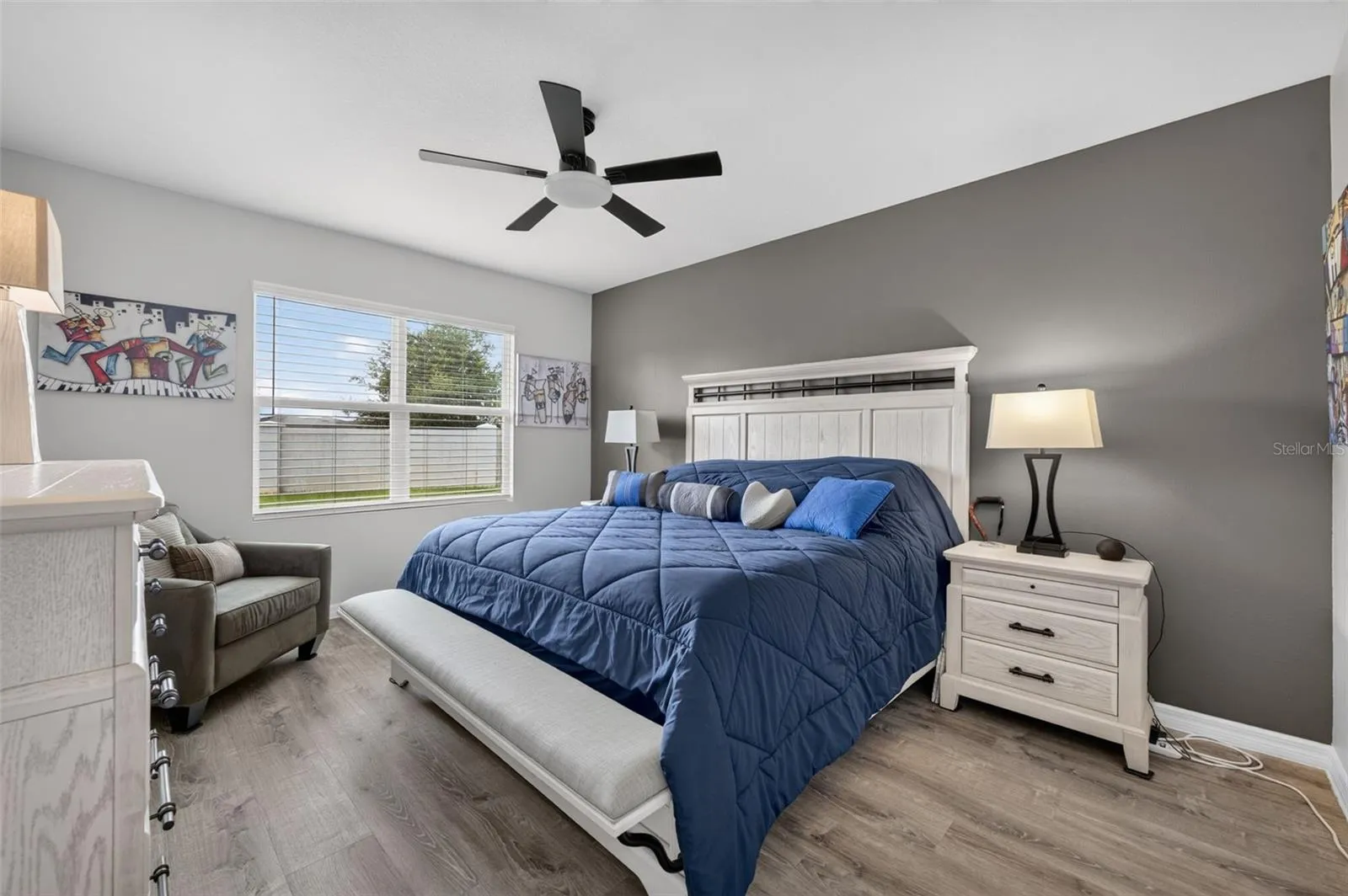 Master Bedroom w/ LVP Flooring