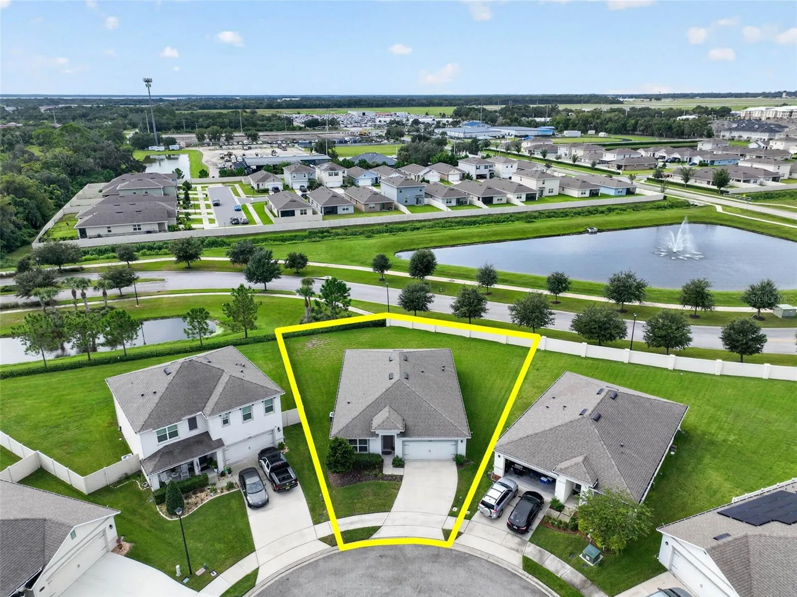 View of Home w/ Property Lines