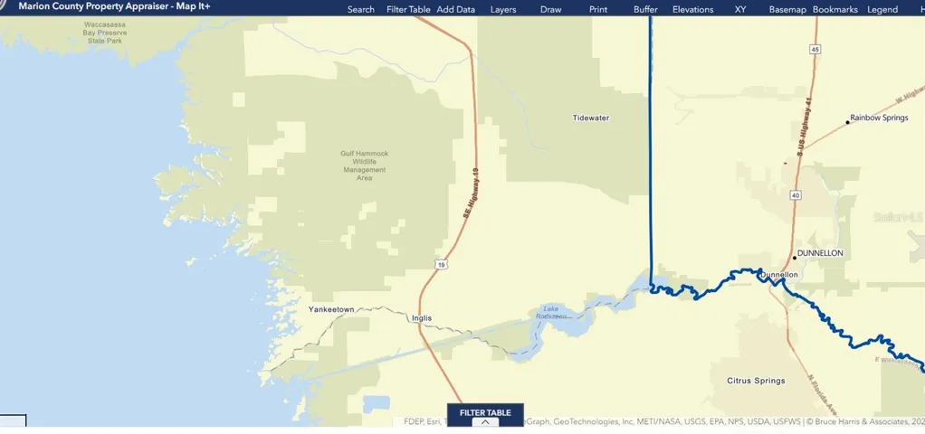 Home's (THE RED RECTANGLE) proximity to The RAIN RIVER PUBLIC ACCESS