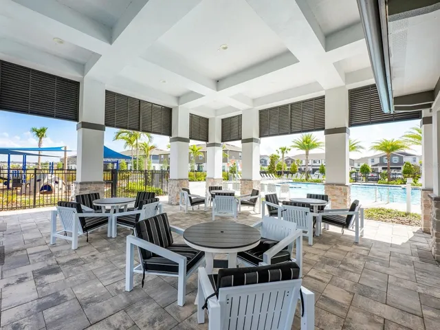 Clubhouse covered patio