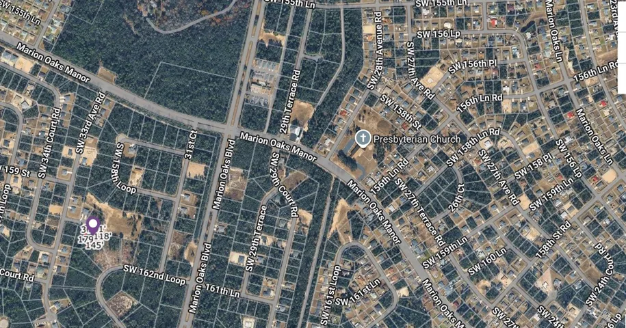 Aerial view with parcel location highlighted. Boundary lines are approximate.