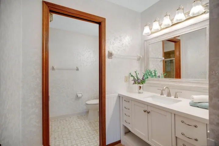 Primary Bathroom Vanity Area