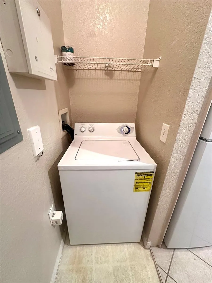Washer off Kitchen in Laundry Closet