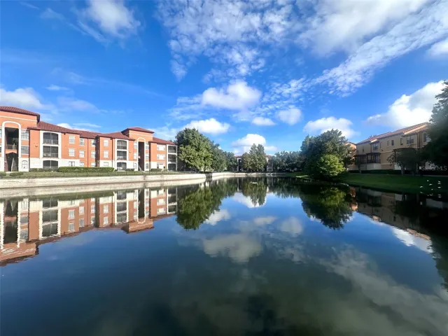 Lake with Fountain in center of Property