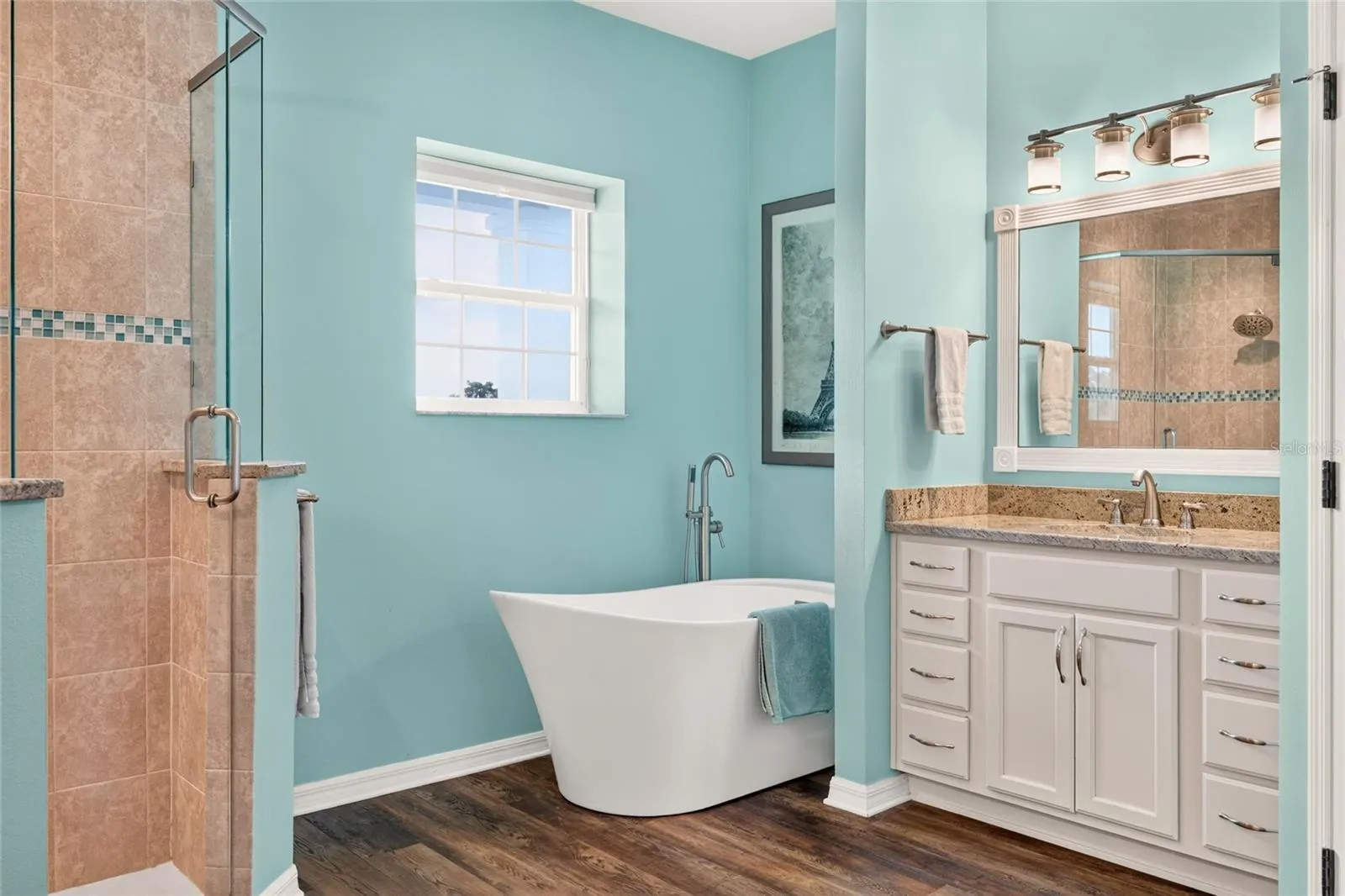 Enjoy the New Soaking Tub.