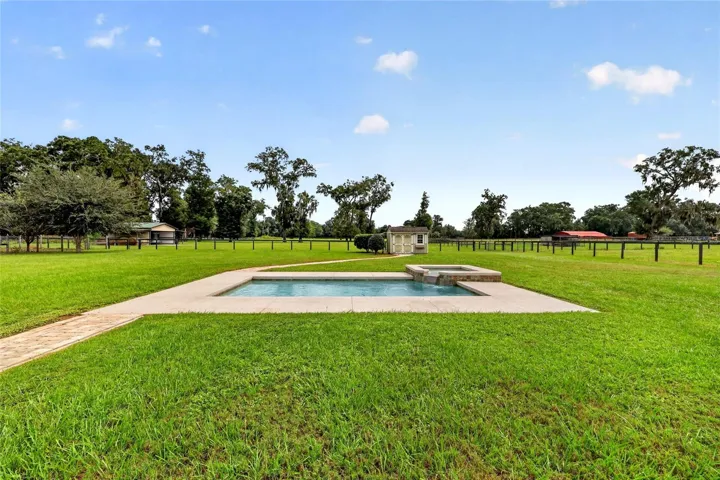 Heated Saltwater Pool with Spa