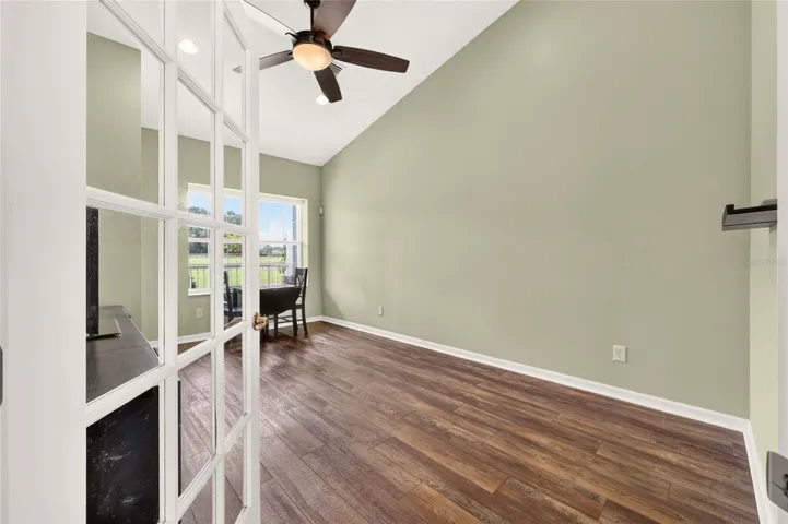 Large Office / Den with View of West Pastures.