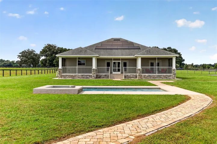 Heated Saltwater Pool with Spa.