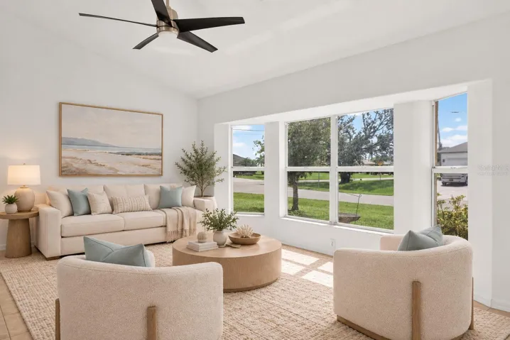 Virtually Staged Living Room