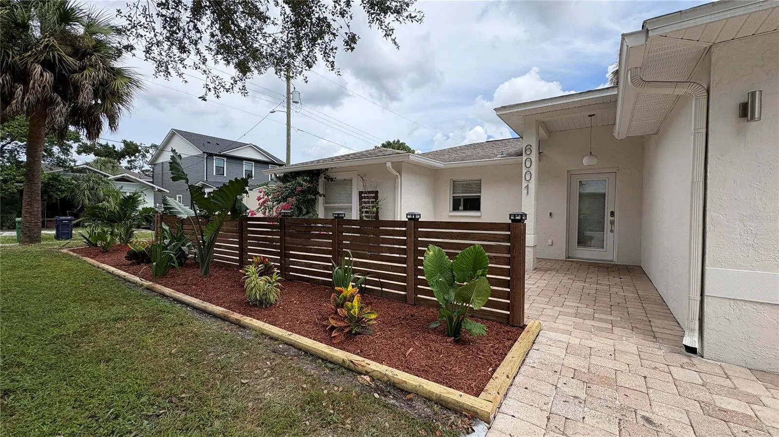Front yard and entry