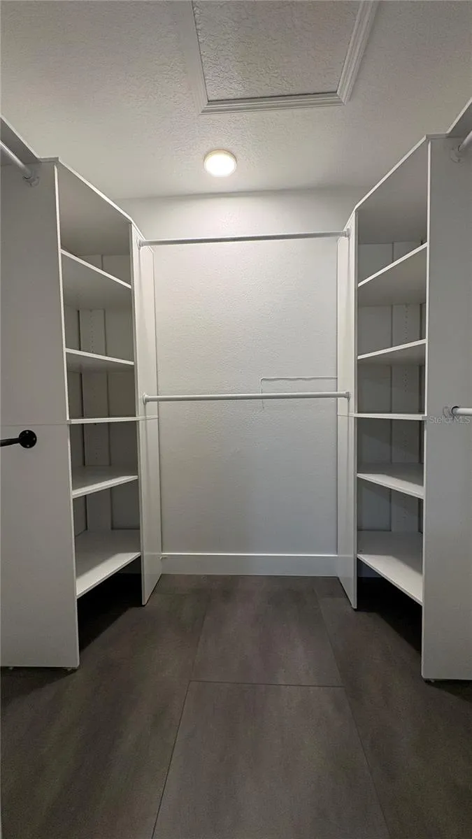 Primary walk-in closet