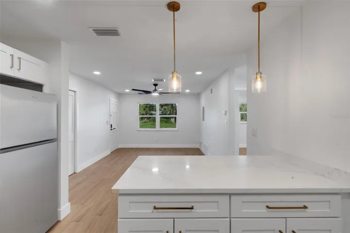 living from kitchen