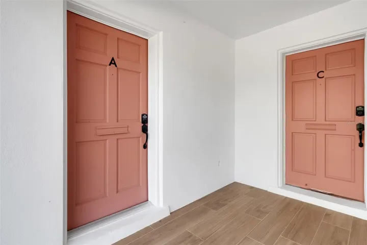 Entrance for unit A
