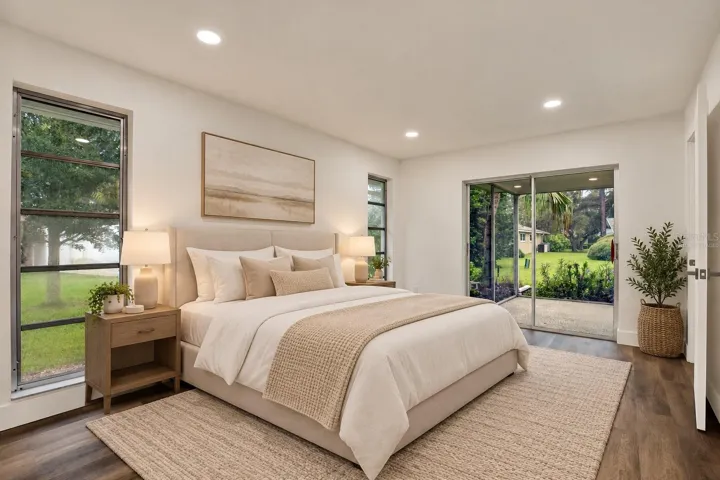Virtually Staged Primary bedroom