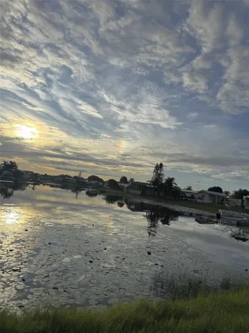 SUNSET AT THE LAKE
