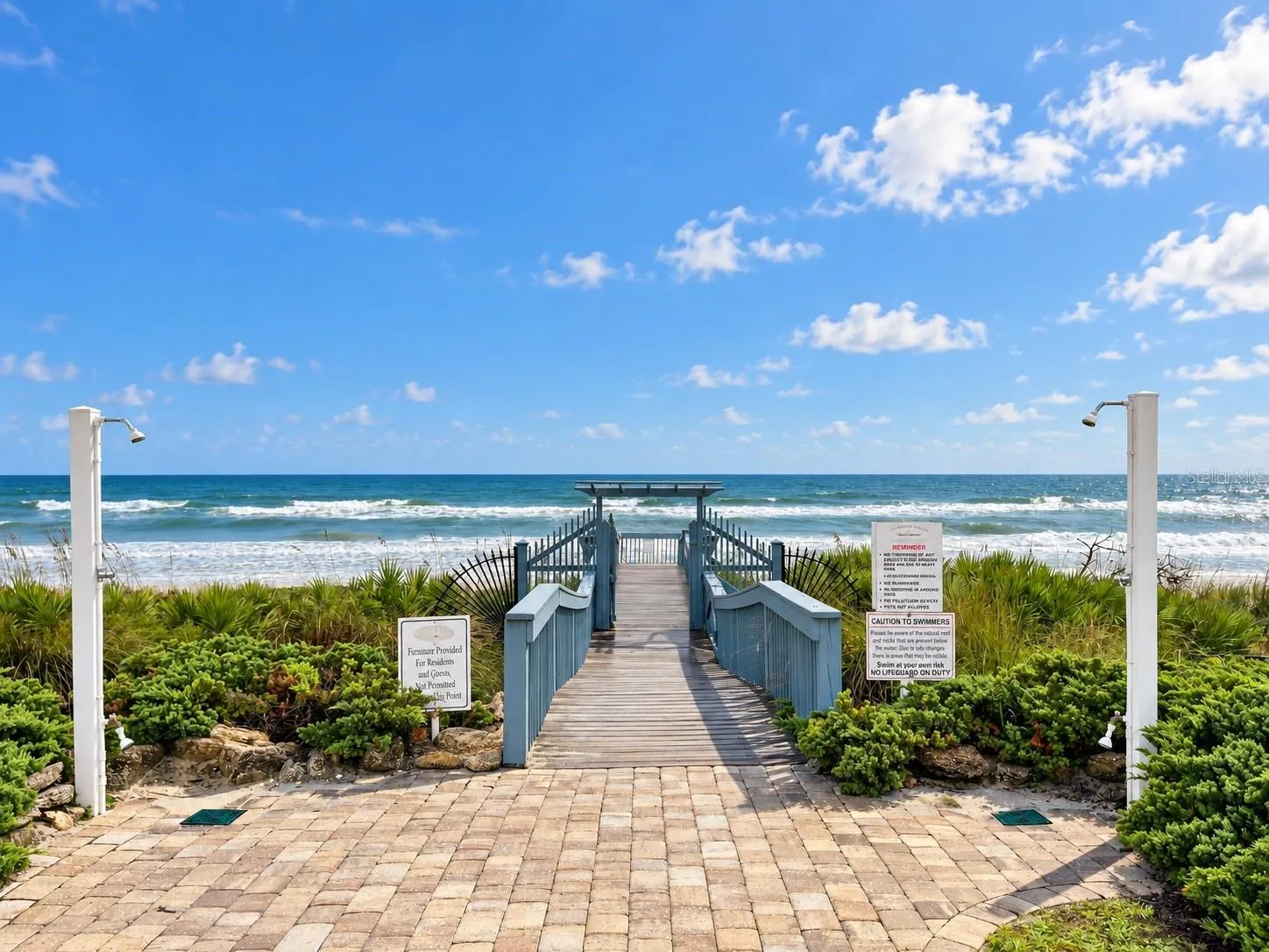 Private Beach Access with Showers