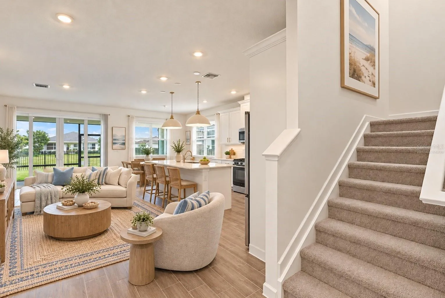 Virtually staged. Furniture and décor are digitally added for illustrative purposes only. Property is currently vacant.