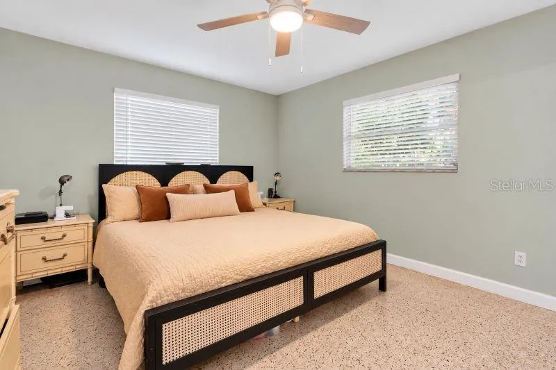 Split-bedroom floor plan offers added privacy