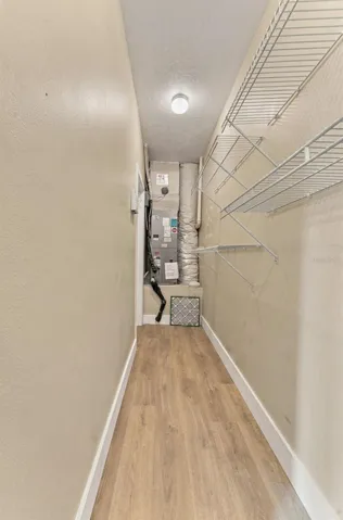 Downstairs closet