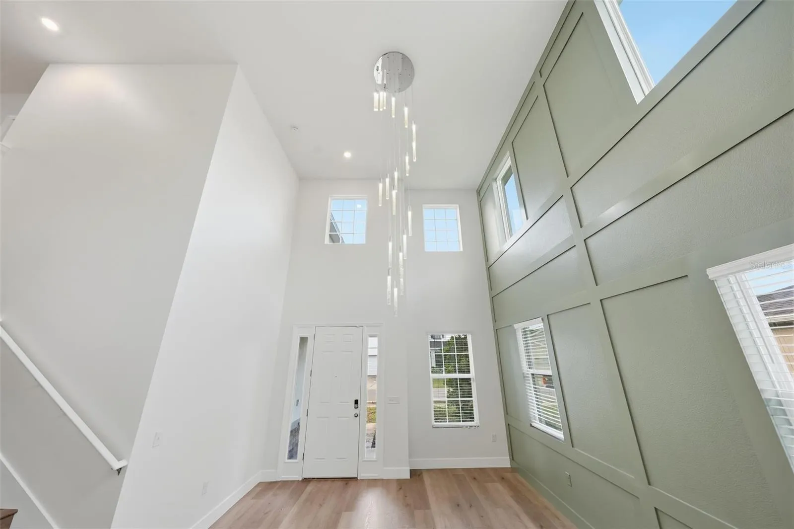 Soaring ceilings provide a dramatic entrance