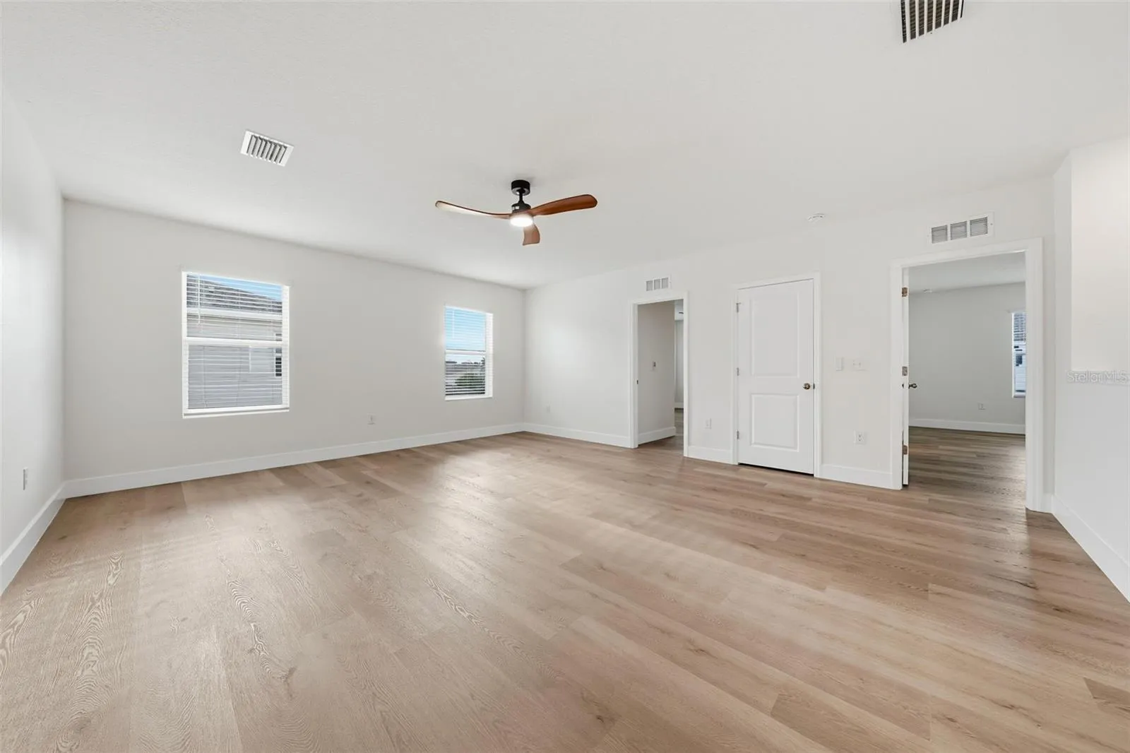 Upstairs loft, ideal as a second living space. Additional storage closet