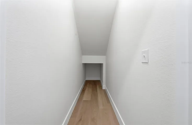 Additional storage under the stairwell