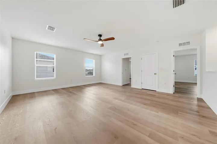 Upstairs loft, ideal as a second living space. Additional storage closet