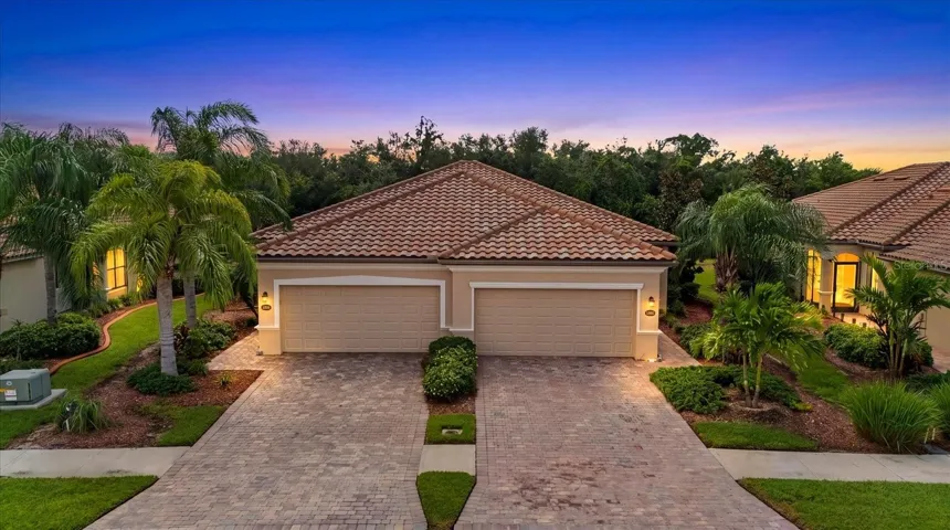 Front exterior - virtually enhanced twilight