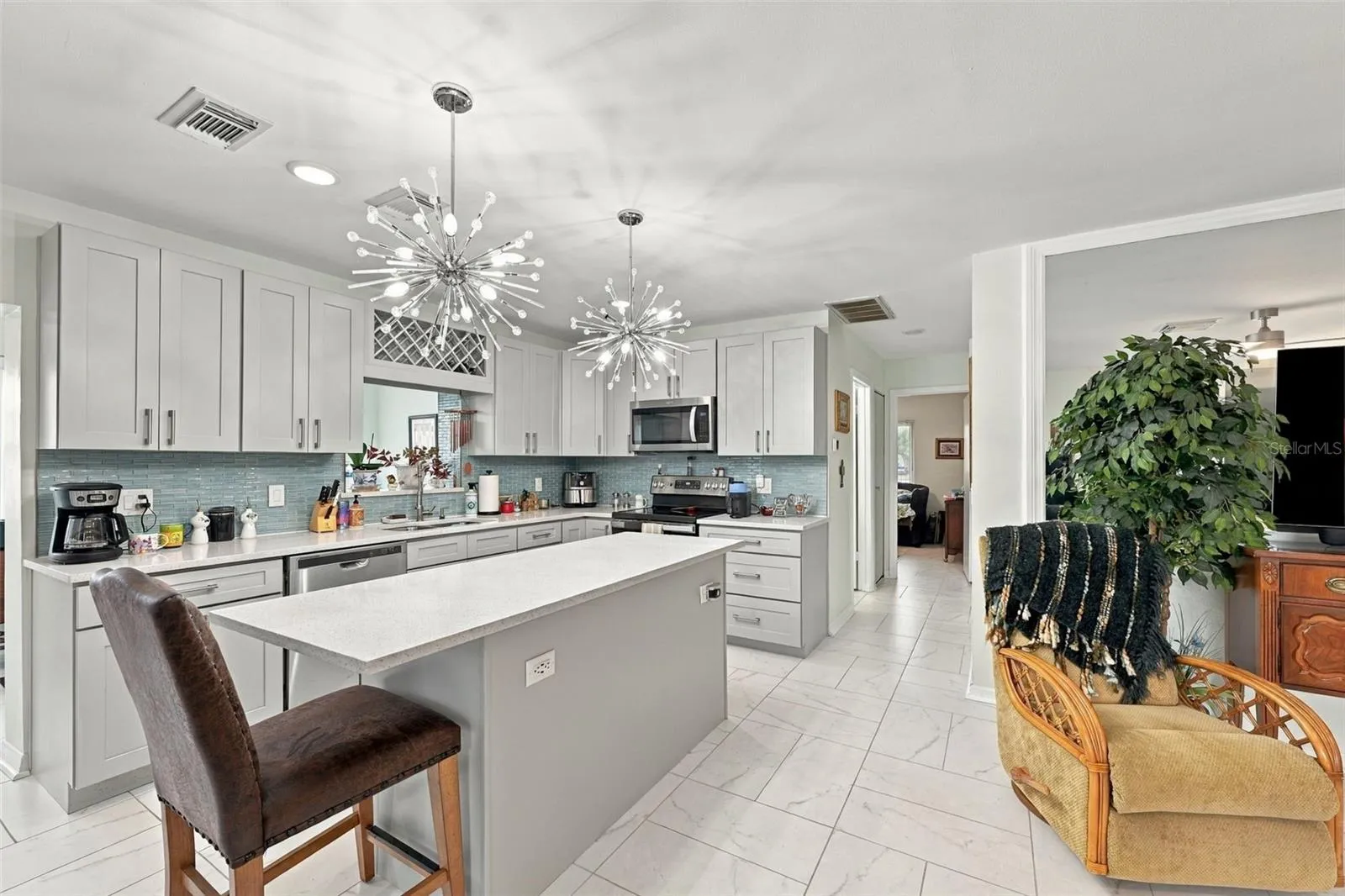Looking into Kitchen from Great Room