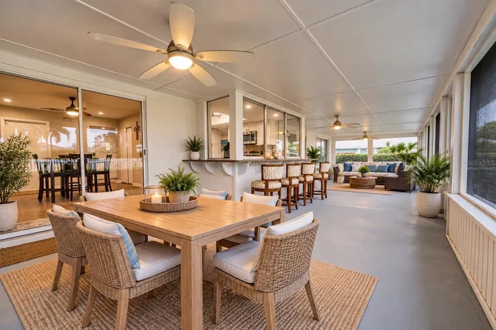 Screened in Back Lanai. Virtually Staged