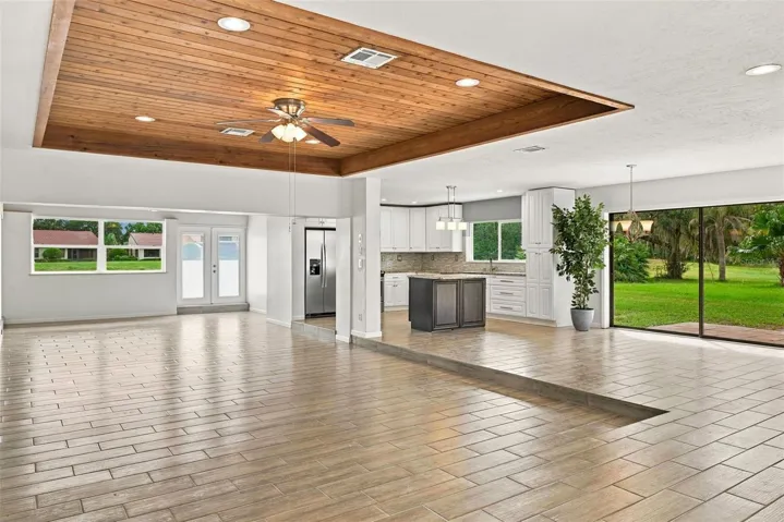 Open floor plan.