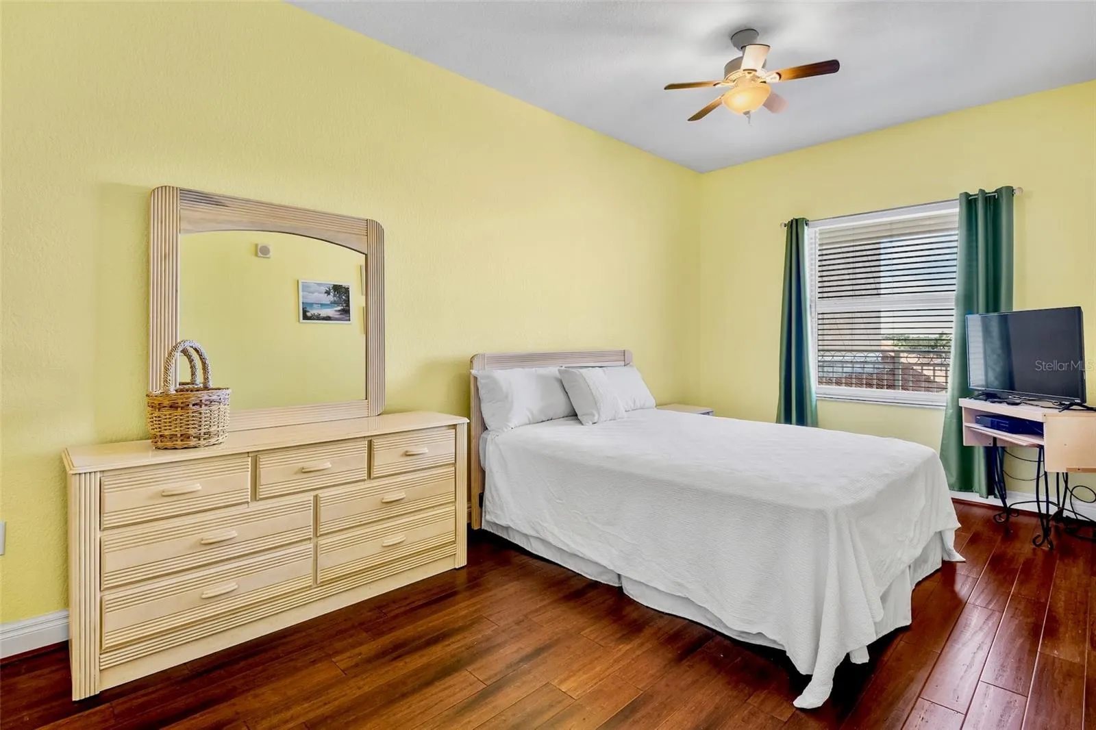 Spacious guest room.
