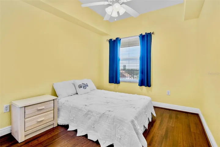 One of the two guest rooms.