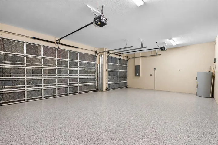 Insulated 8 foot doors and epoxied floors