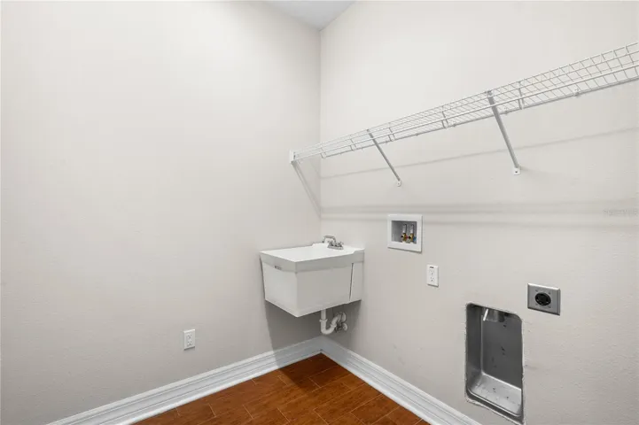 Inside utility room