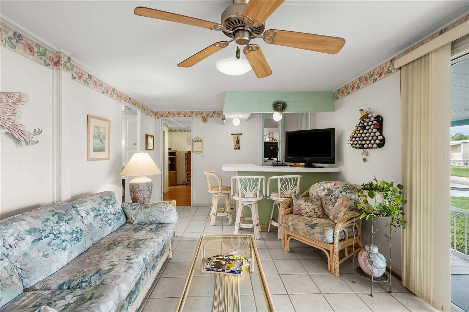 Family room is open with the kitchen.