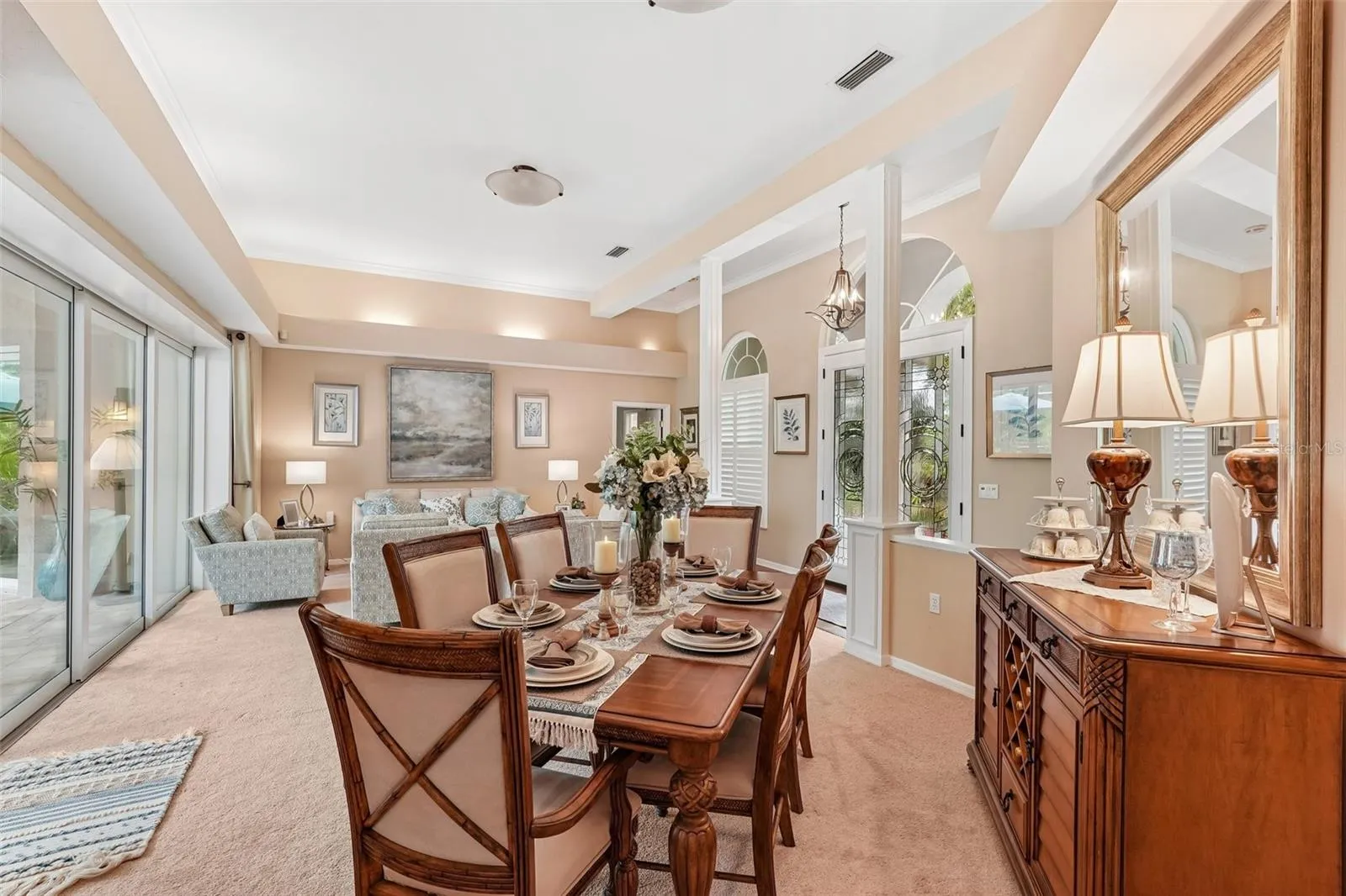 Spacious formal areas