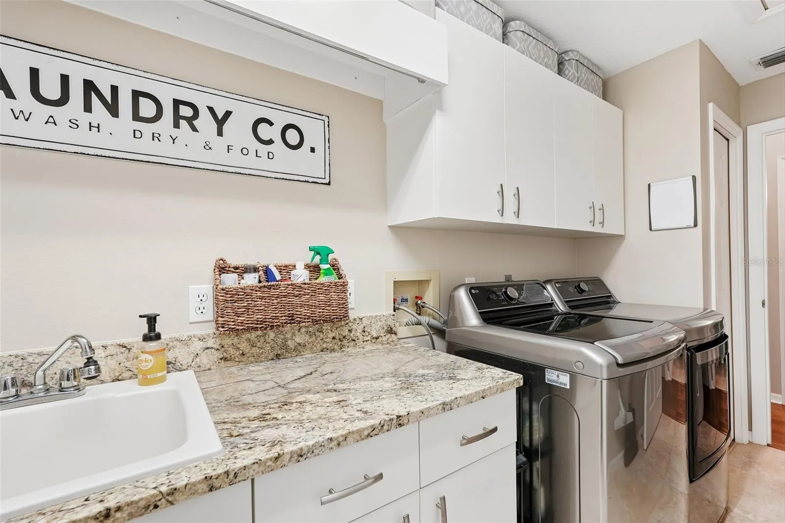spacious laundry room