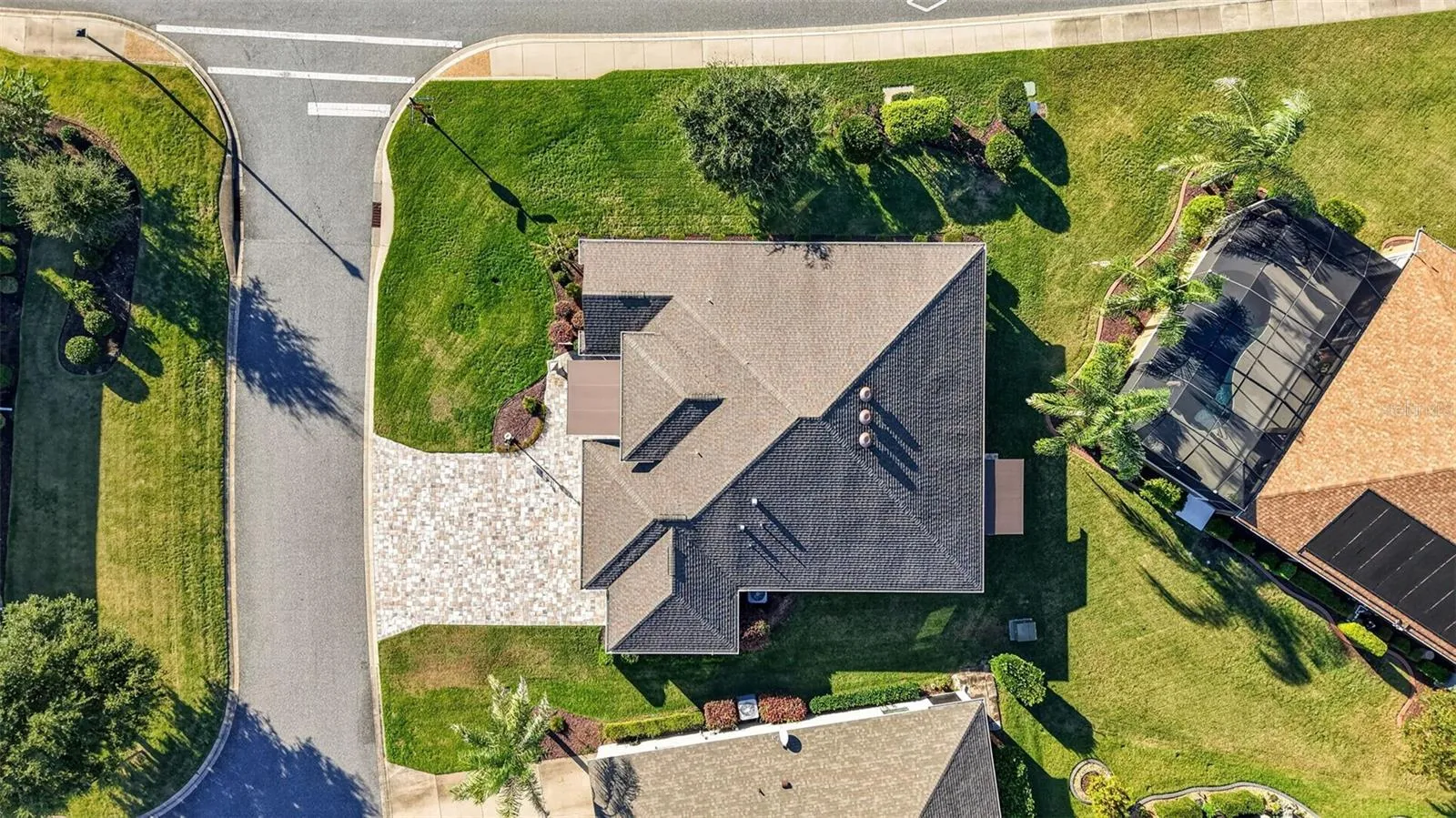 Aerial Side Elevation with Large Corner Lot