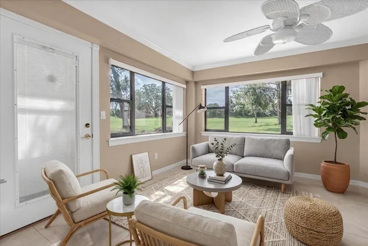 Florida room -virtual staged for other set up ideas (not included)