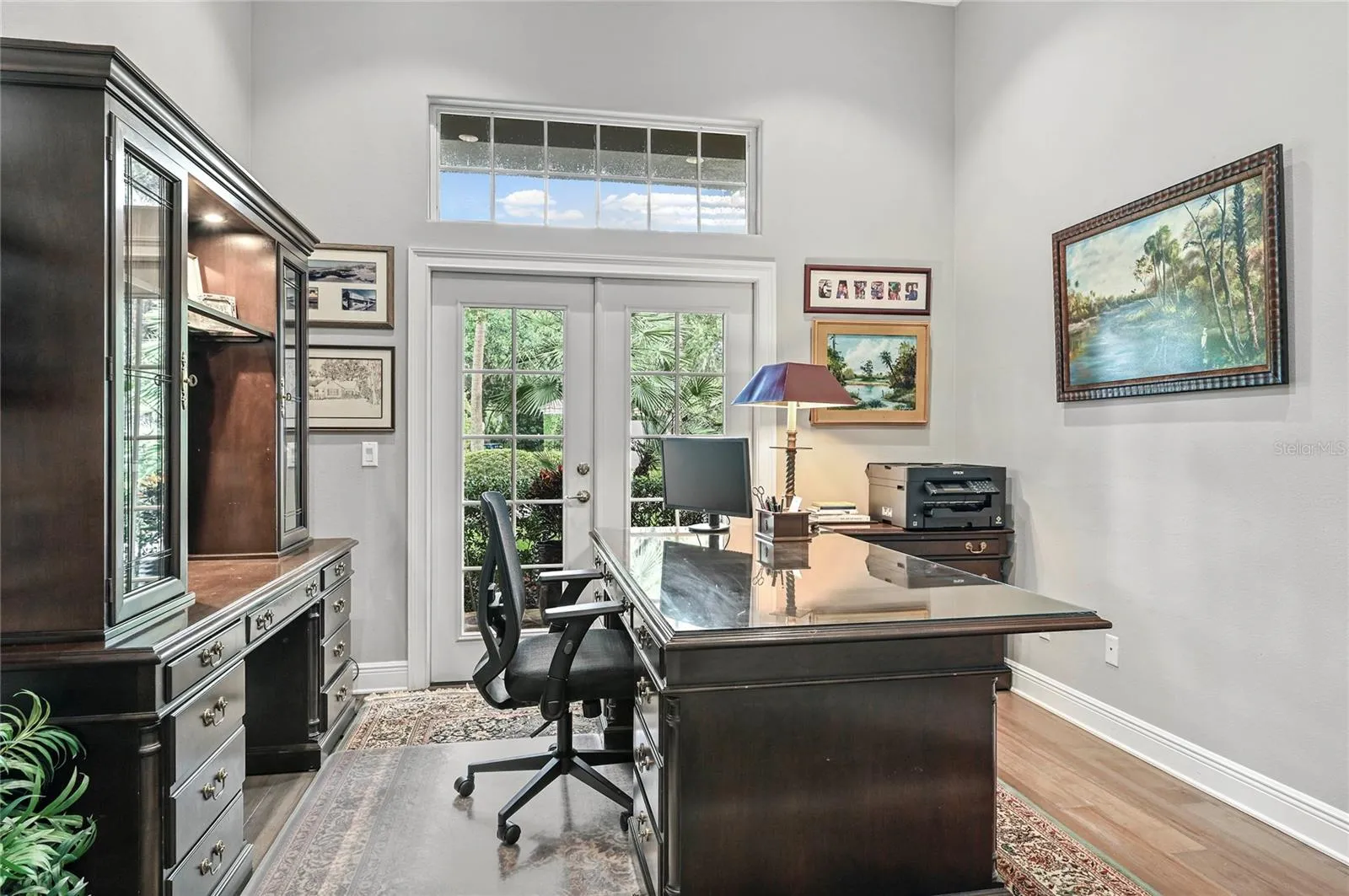 Downstairs office with front exposure
