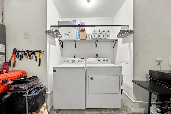 Laundry in Garage