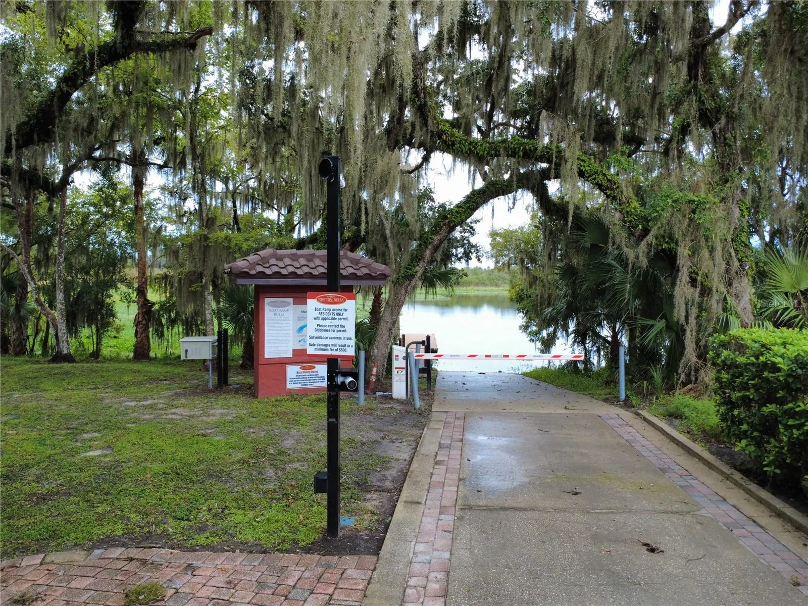 Private community boat ramp