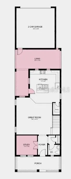 Floor Plan: Additional Highlights Include: 8' interior doors, single exterior door at kitchen, oak treads and painted risers, sink at laundry room, and whole house blinds.
