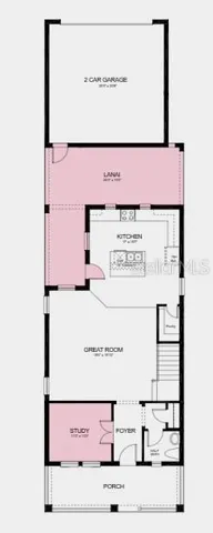 Floor Plan: Additional Highlights Include: 8' interior doors, single exterior door at kitchen, oak treads and painted risers, sink at laundry room, and whole house blinds.